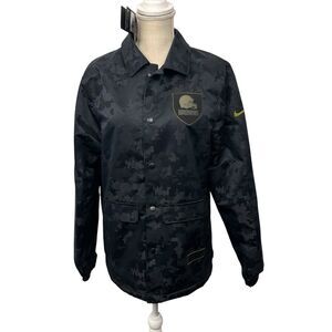 NIKE Cleveland Browns Salute to Service Jacket Digital Camo Mens Size Medium NWT